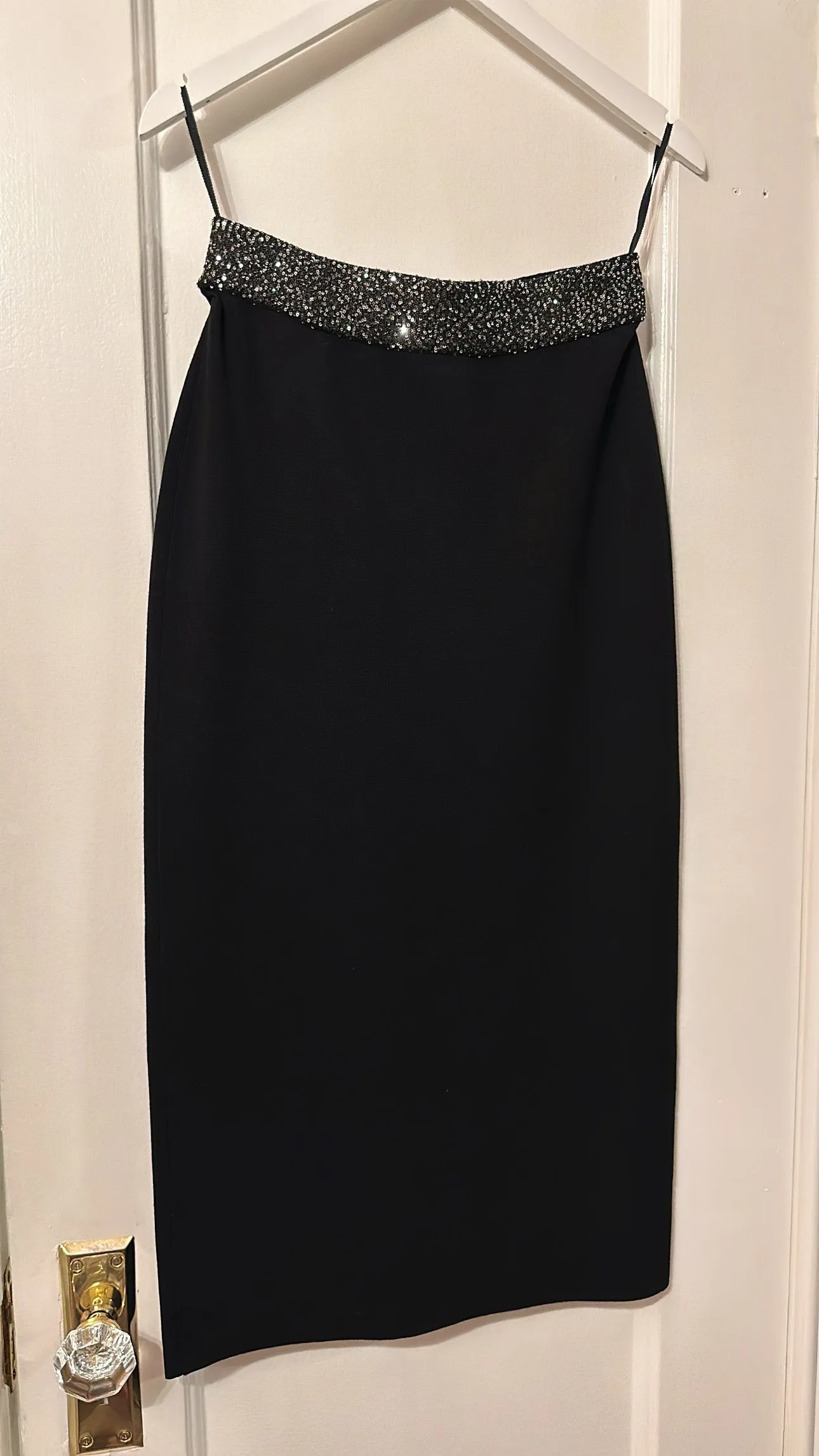 'Jane' Sequin Embellished Knit Midi Skirt