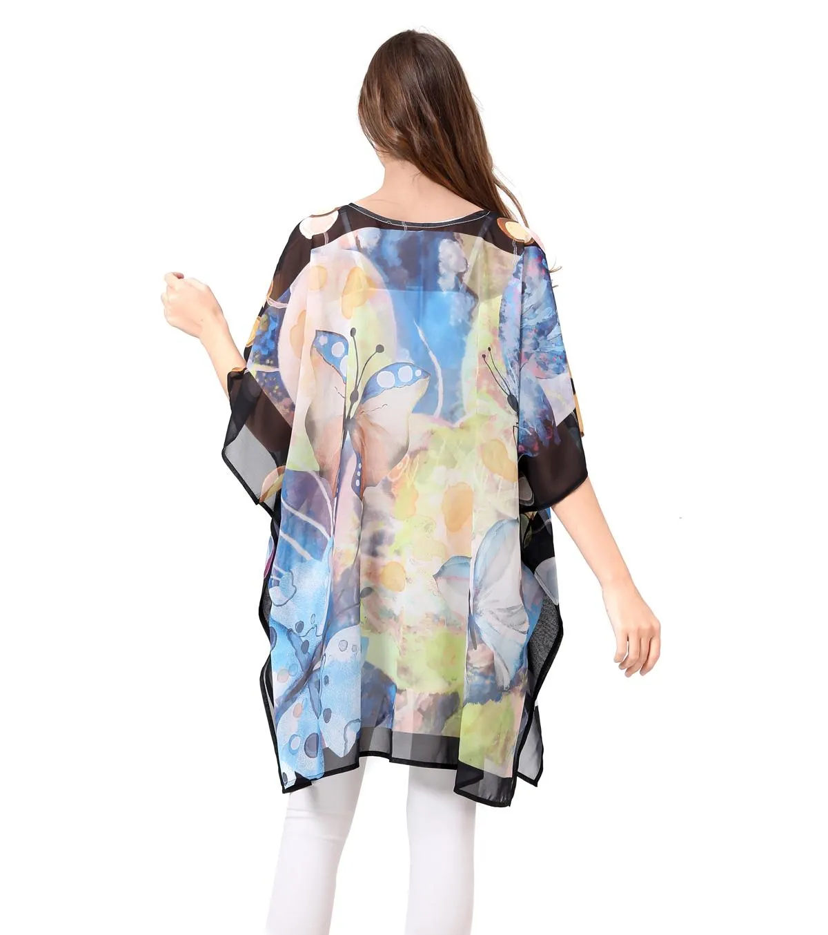 JC061916 Butterfly V-Neck Tunic