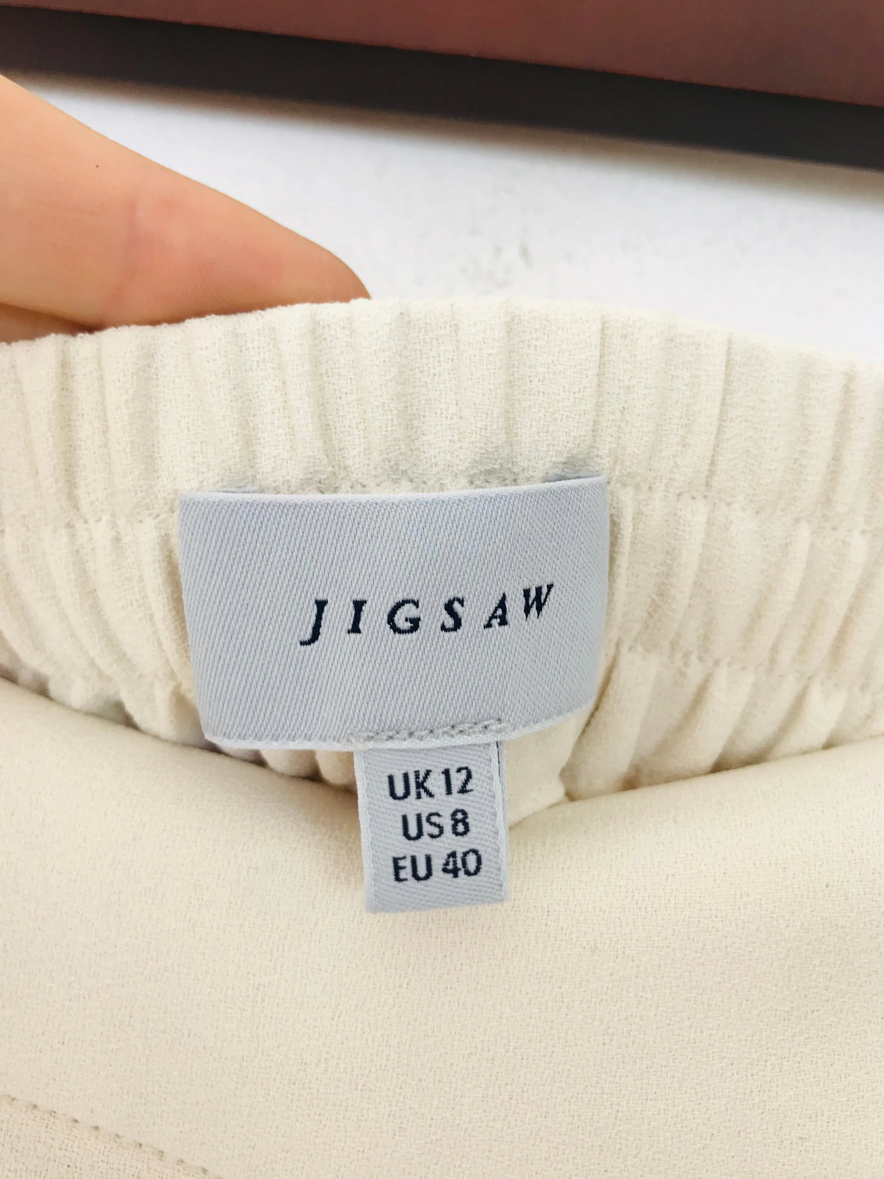 Jigsaw Women's Wide Leg Culottes Trousers | UK12 | White