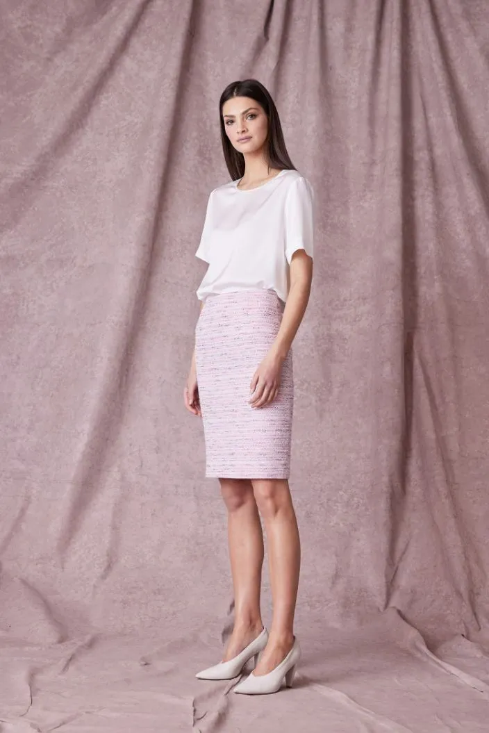 Julia Skirt - Pink/Tweed