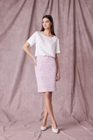 Julia Skirt - Pink/Tweed