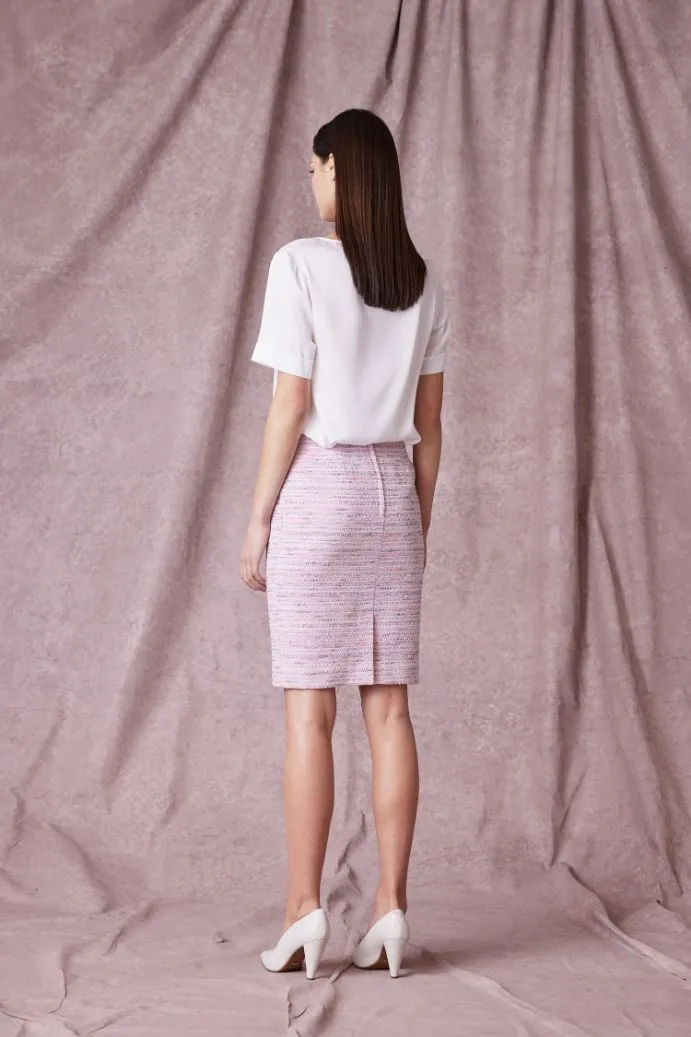 Julia Skirt - Pink/Tweed