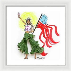 Kale Culottes - Framed Print