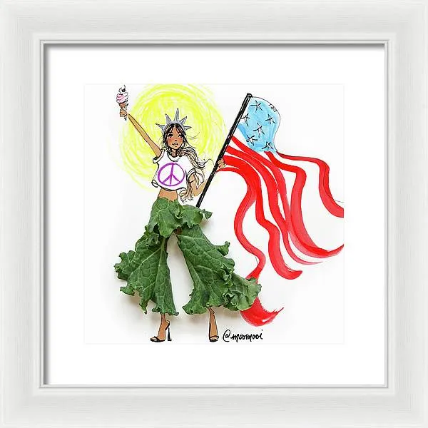 Kale Culottes - Framed Print