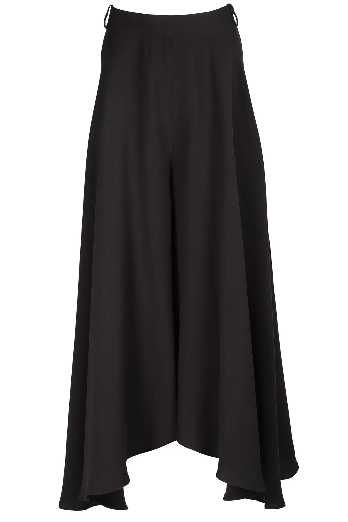 KHAITE BLACK SILK CULOTTES UK 10