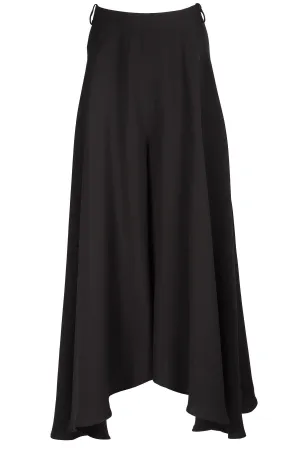 KHAITE BLACK SILK CULOTTES UK 10