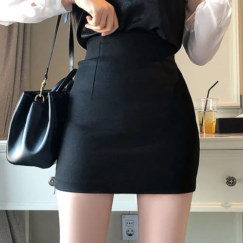 Korea Sexy High Waist Hip Flattering Skirt Women Pencil Skirt