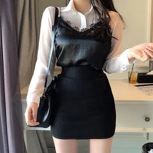 Korea Sexy High Waist Hip Flattering Skirt Women Pencil Skirt