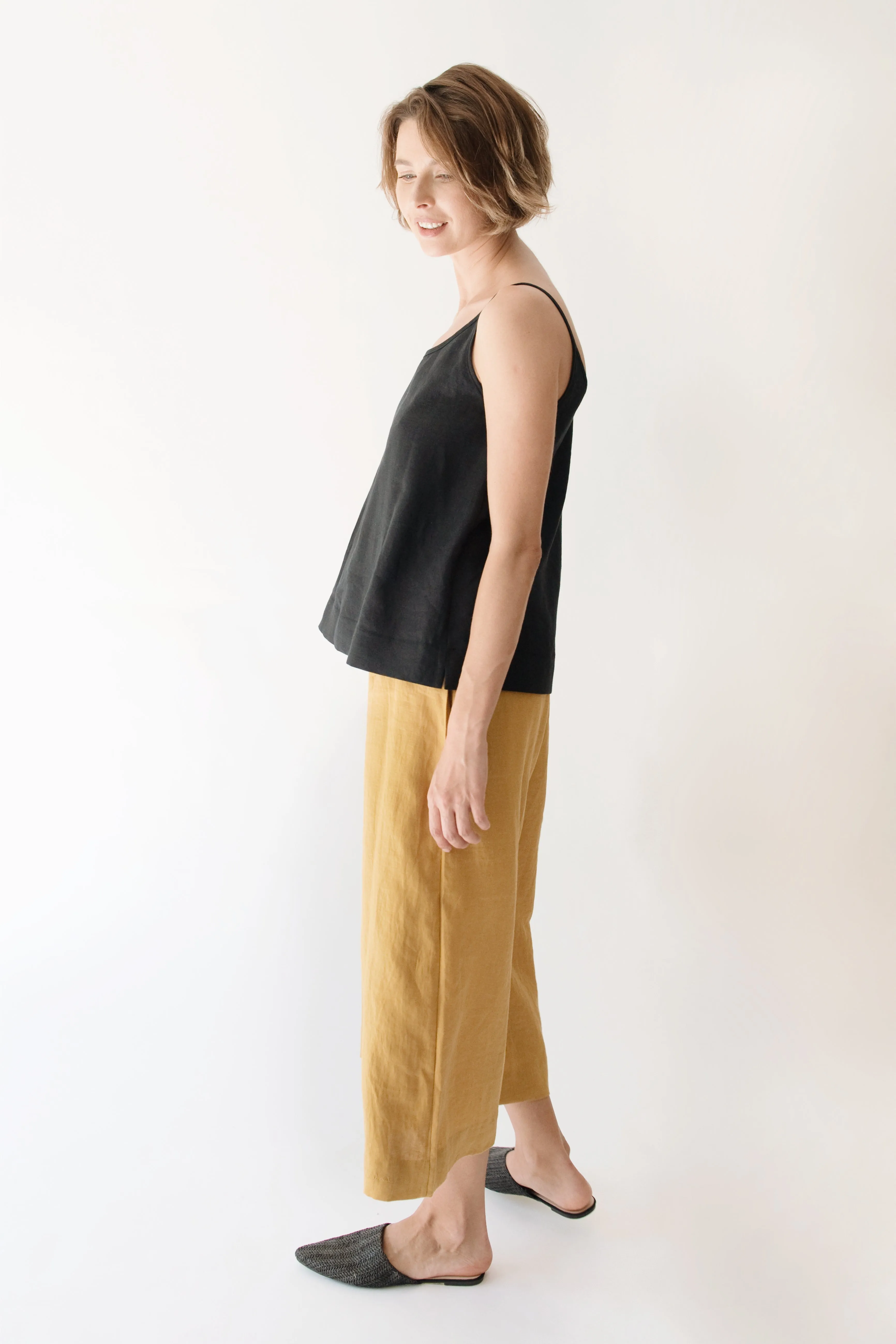 Linen Culottes KALE