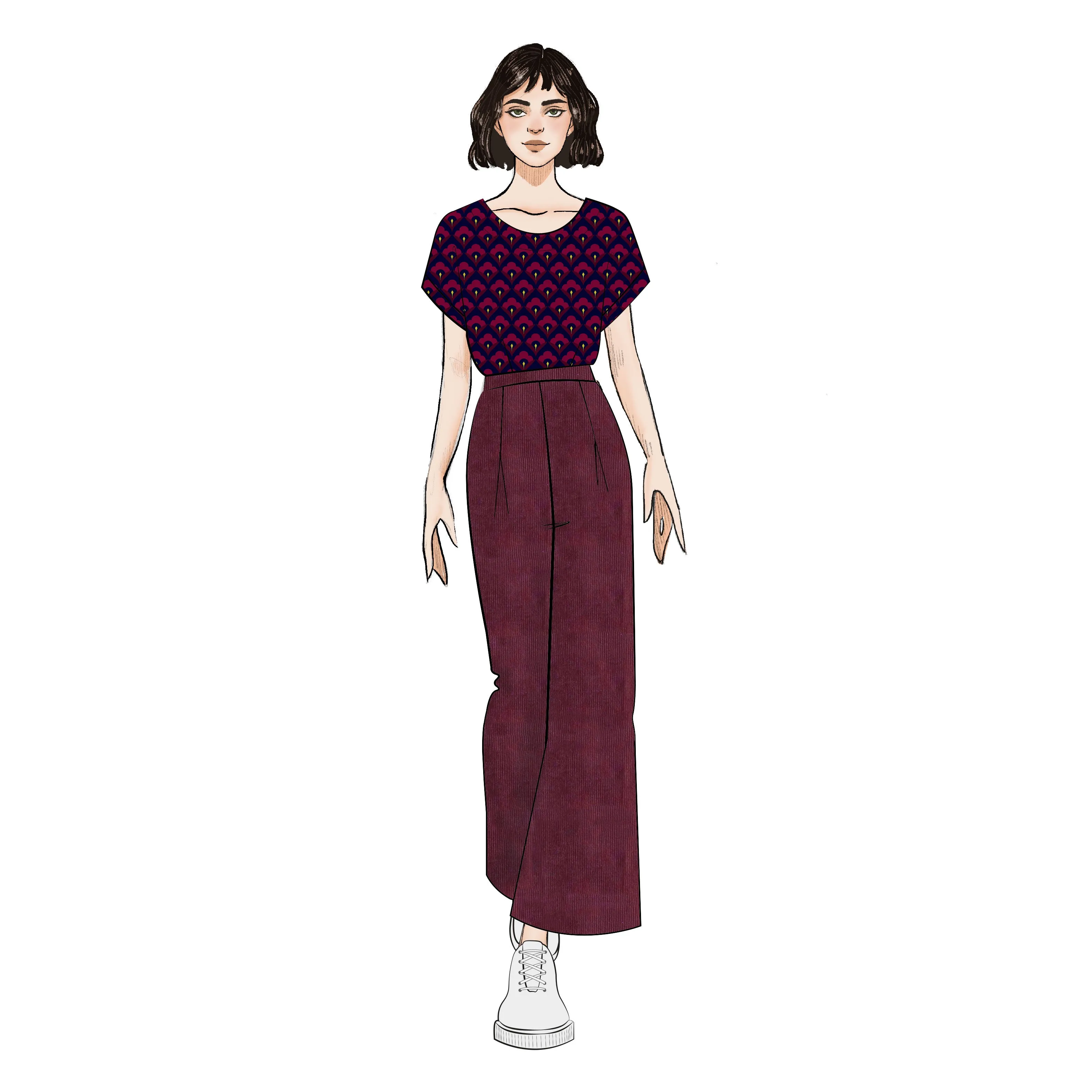Long Culottes - Spice Cord