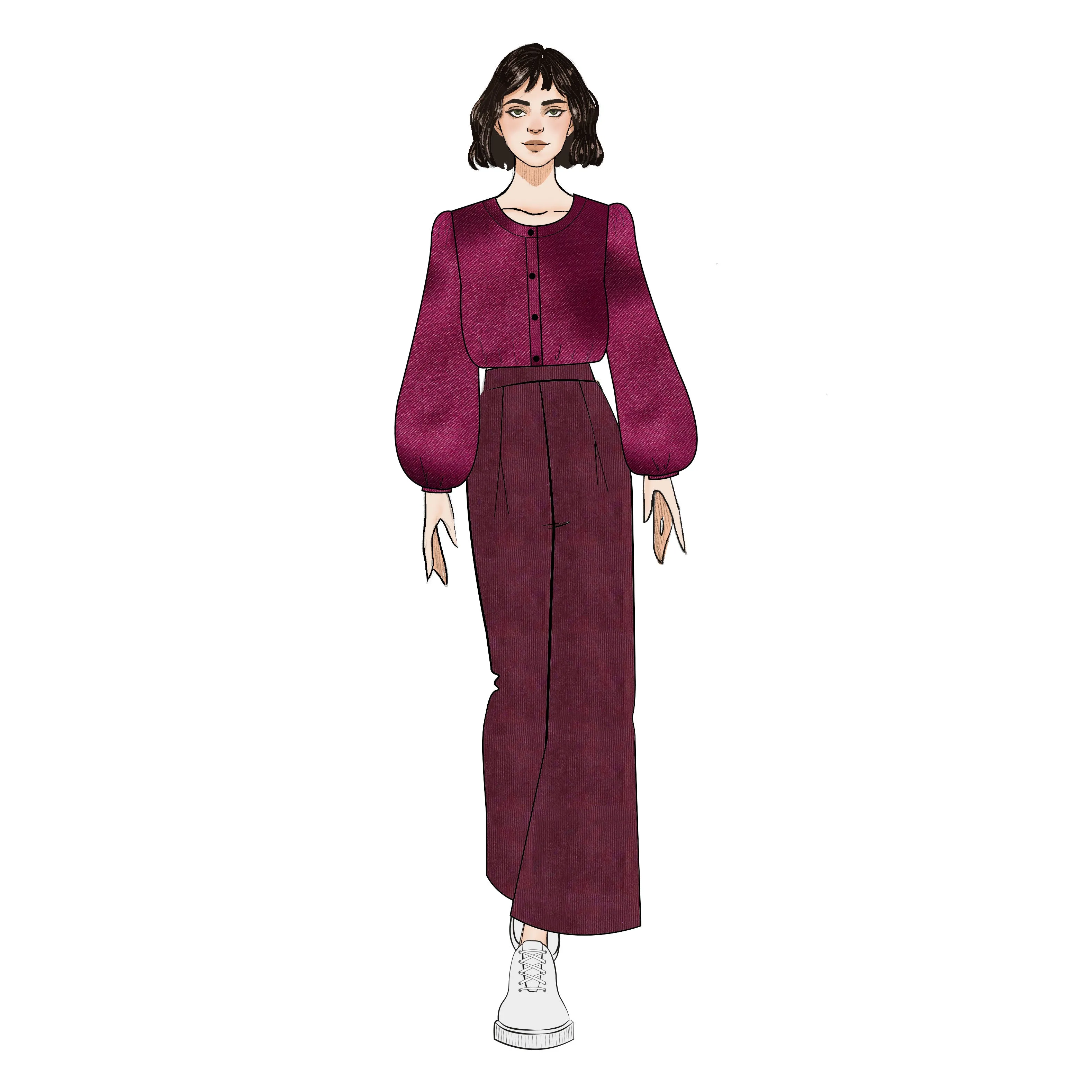 Long Culottes - Spice Cord