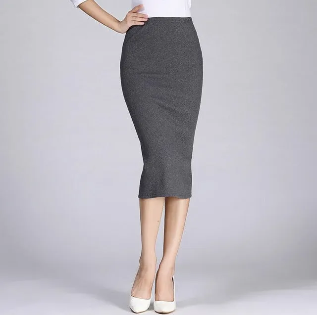 Long Pencil Skirt