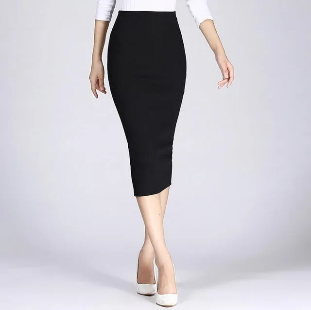 Long Pencil Skirt