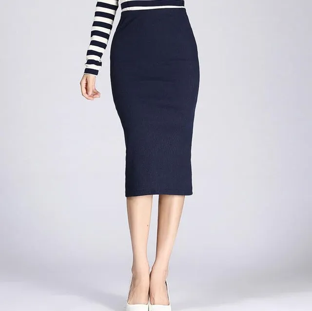 Long Pencil Skirt