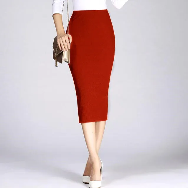 Long Pencil Skirt