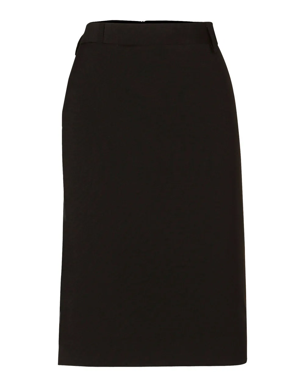 [M9470] Women's Mid Length Lined Pencil Skirt in Wool Stretch
