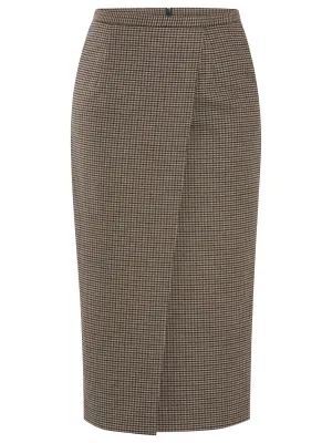 Maeve Micro Check Skirt