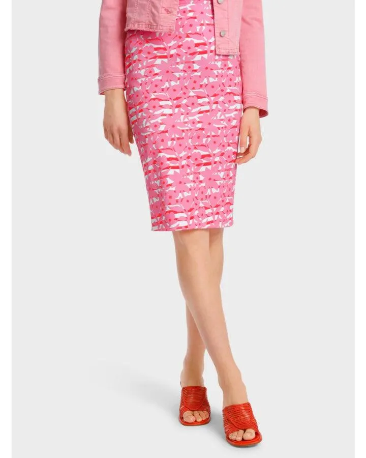 Marc Cain All Over Floral Pencil Skirt