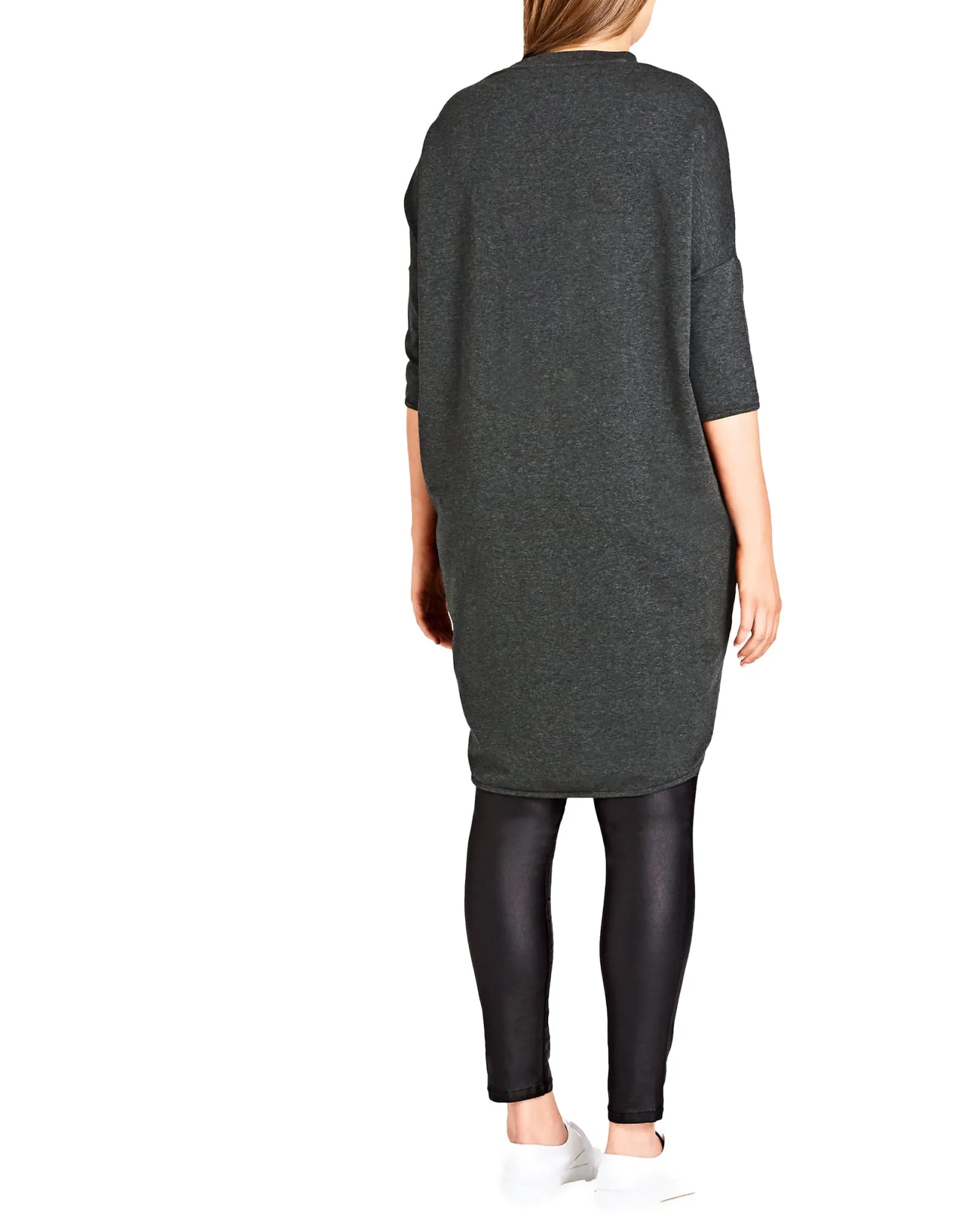 Mary Oversize Top | Charcoal Grey