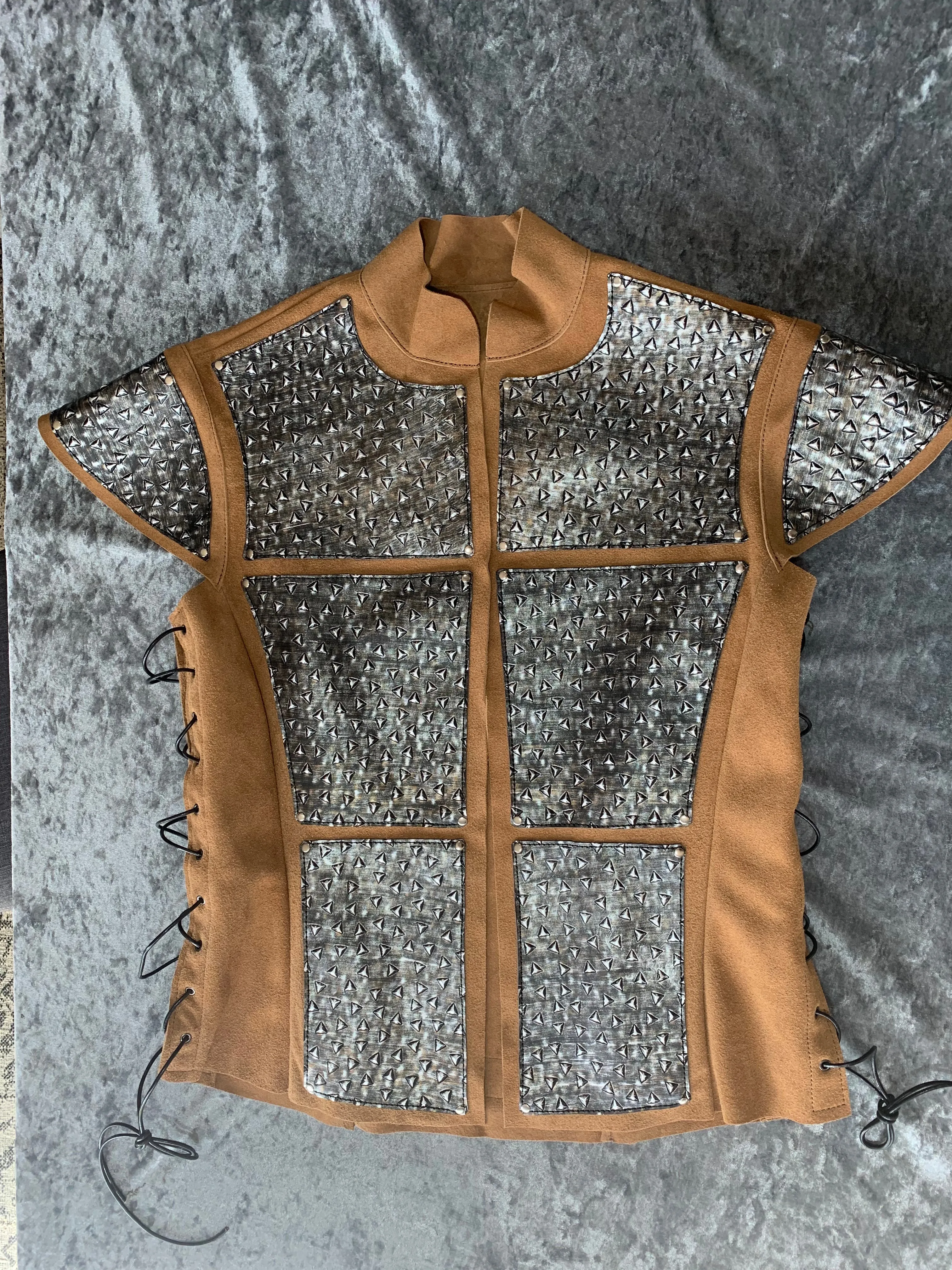 Medieval Suede Tunic or Jerkin with optional Buckle detail