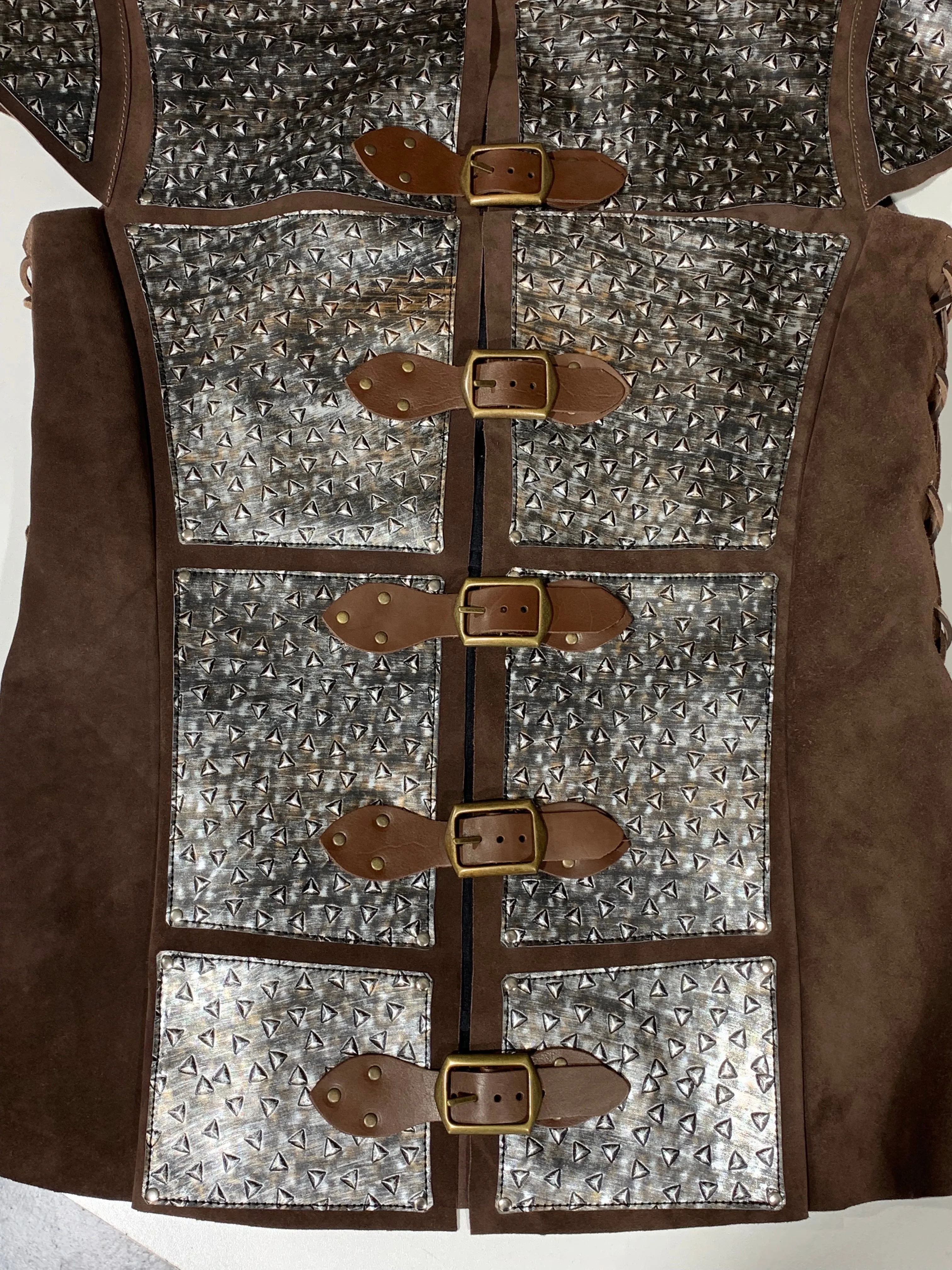 Medieval Suede Tunic or Jerkin with optional Buckle detail