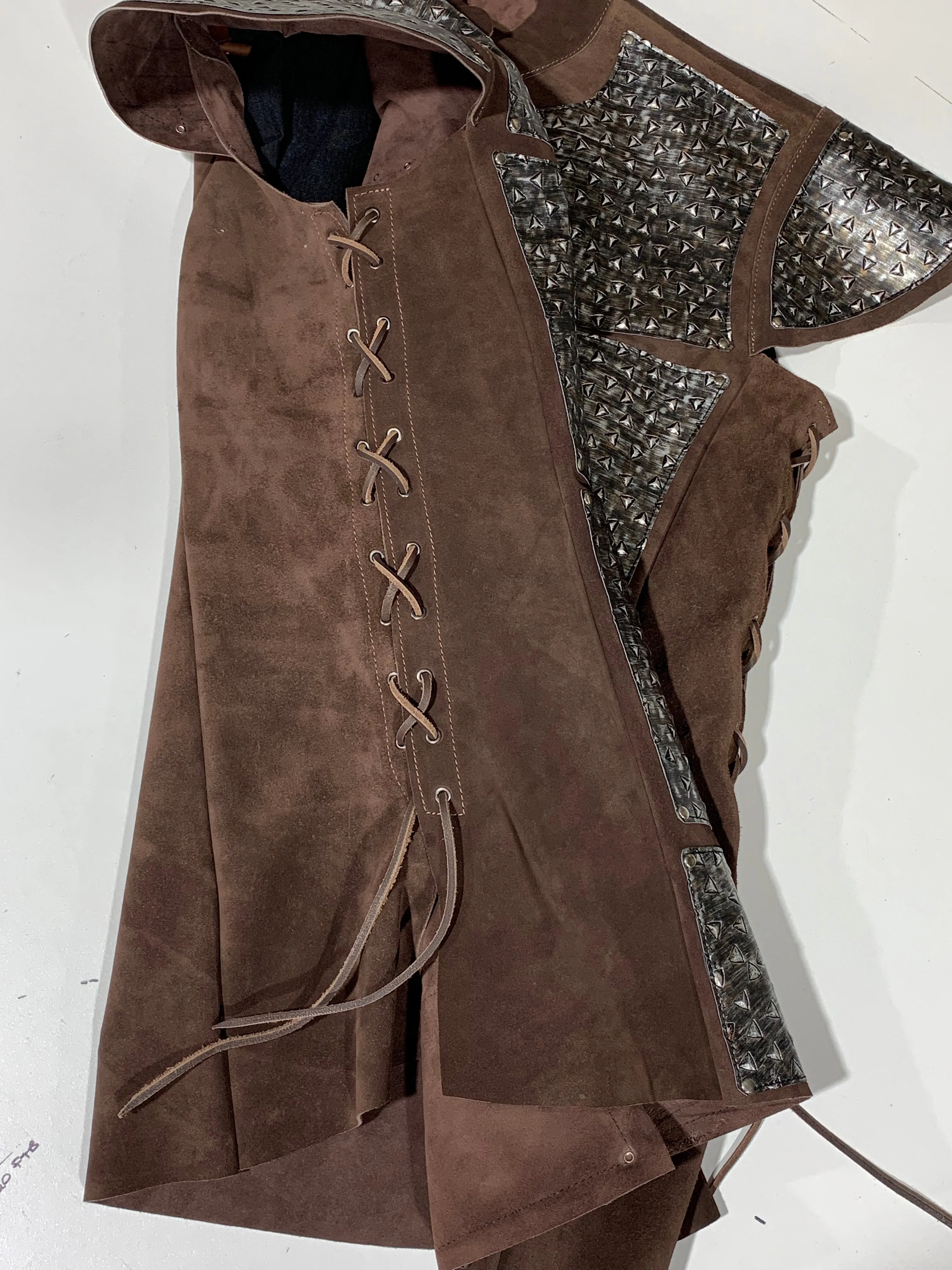 Medieval Suede Tunic or Jerkin with optional Buckle detail