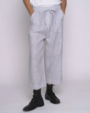 Micro Striped Drawstring Culottes