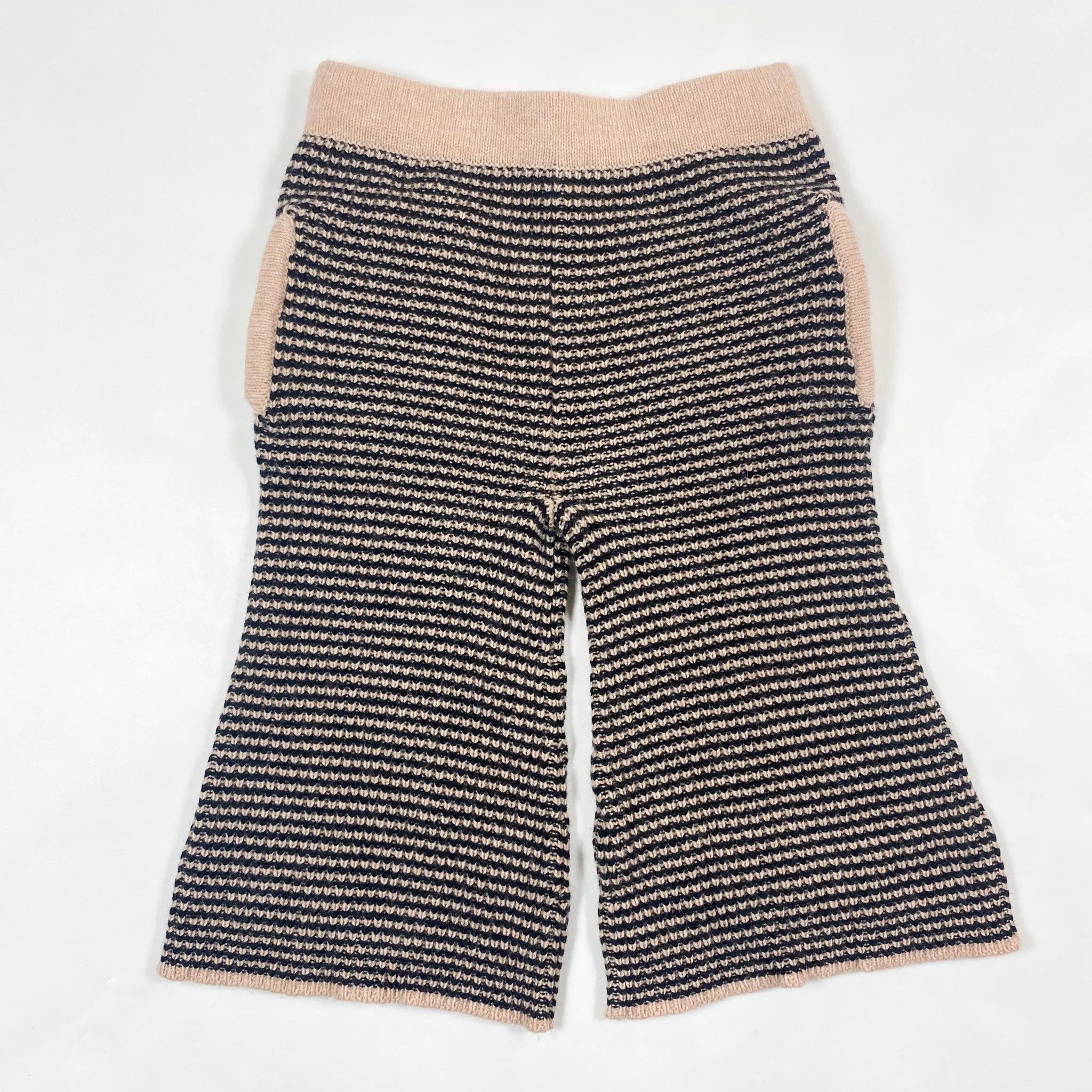 Morley black/beige knit culottes 4Y