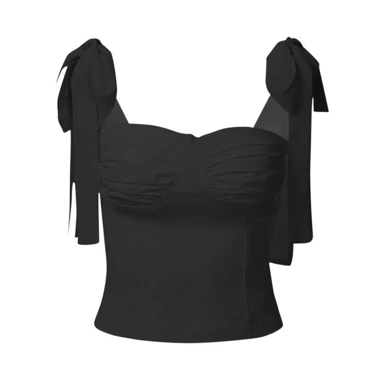 Morning In Paris Bow Tie Top