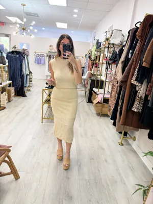 Natural Knit Tank & Skirt Set