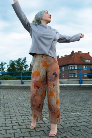 Orange Culottes Linen