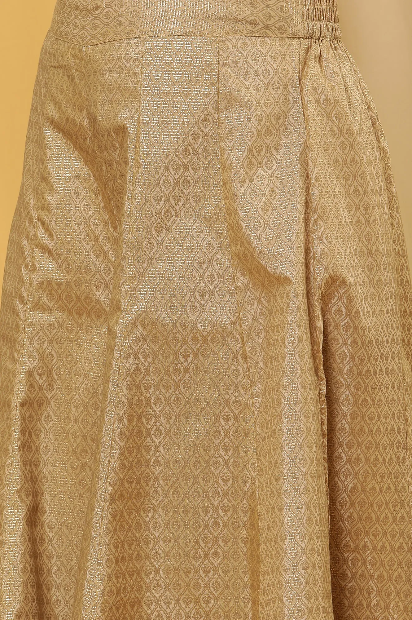 Orange Dori Embroidered Kurta, Pants And Dupatta Set