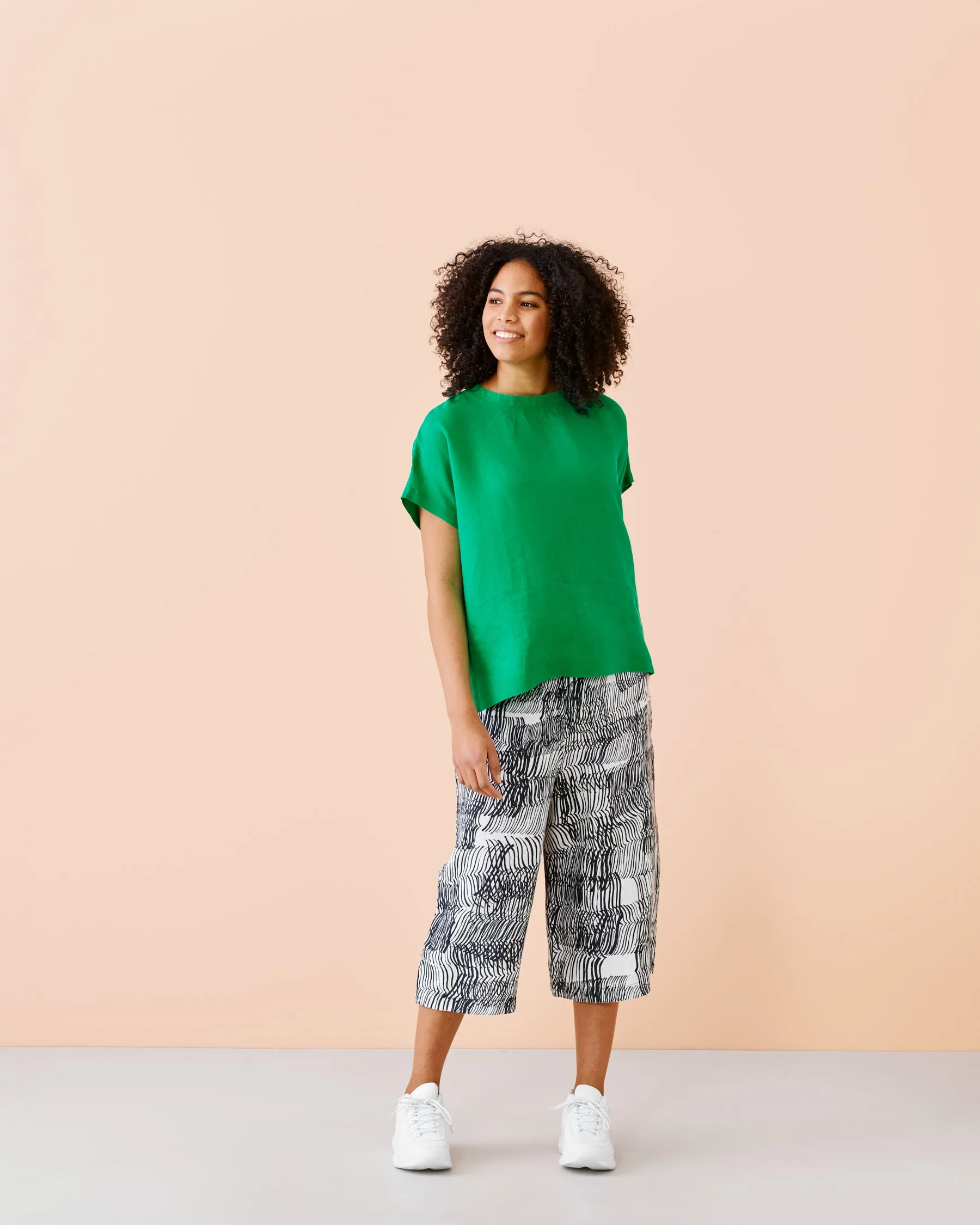 Papu Linen Culottes Waves Adults