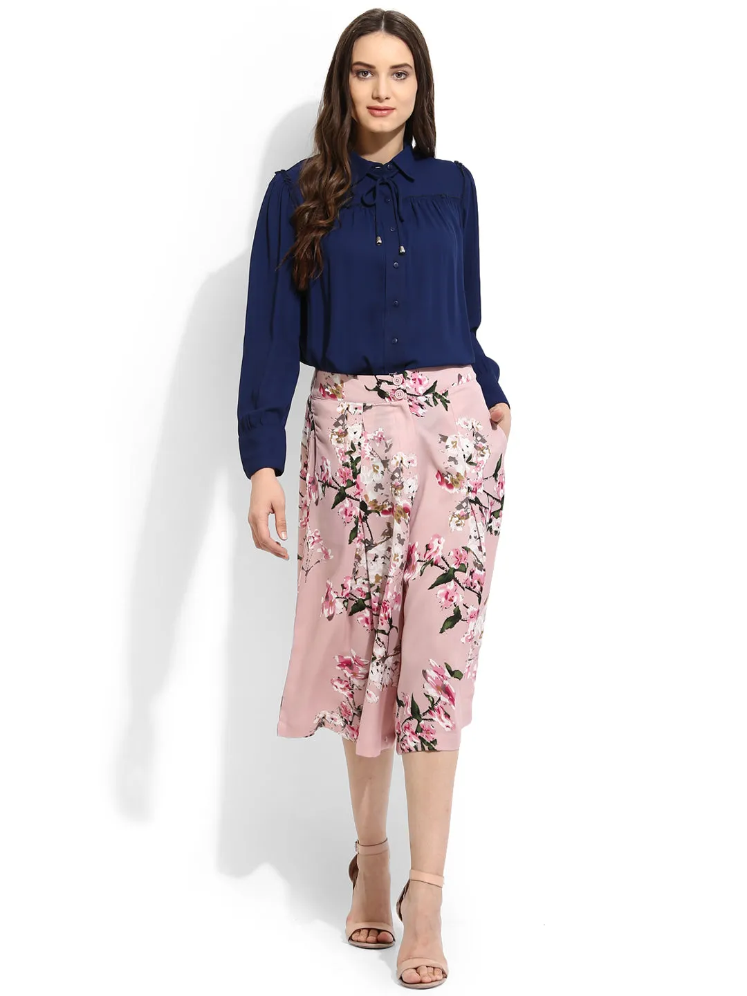 PINK FLORAL CULOTTES