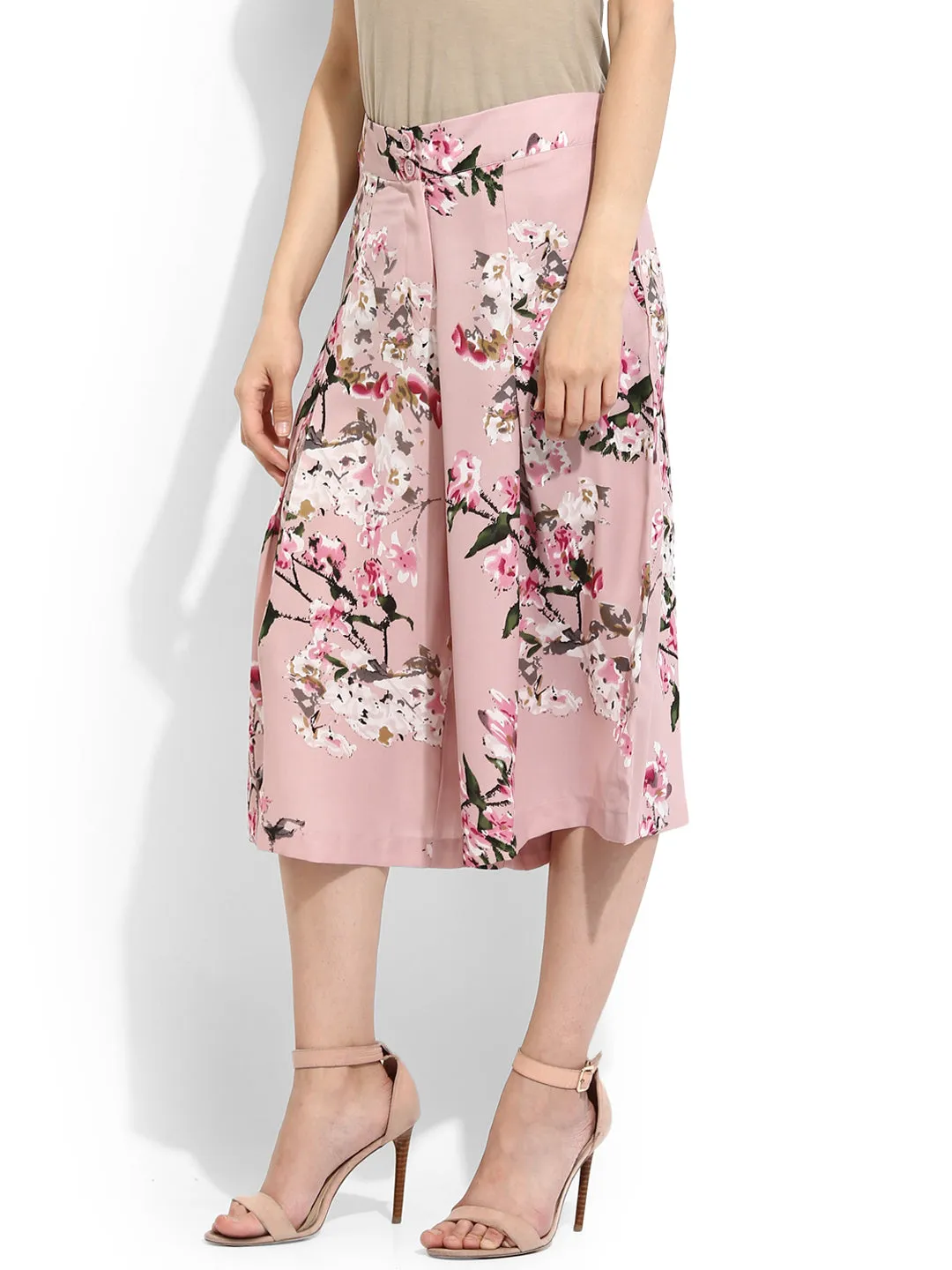 PINK FLORAL CULOTTES