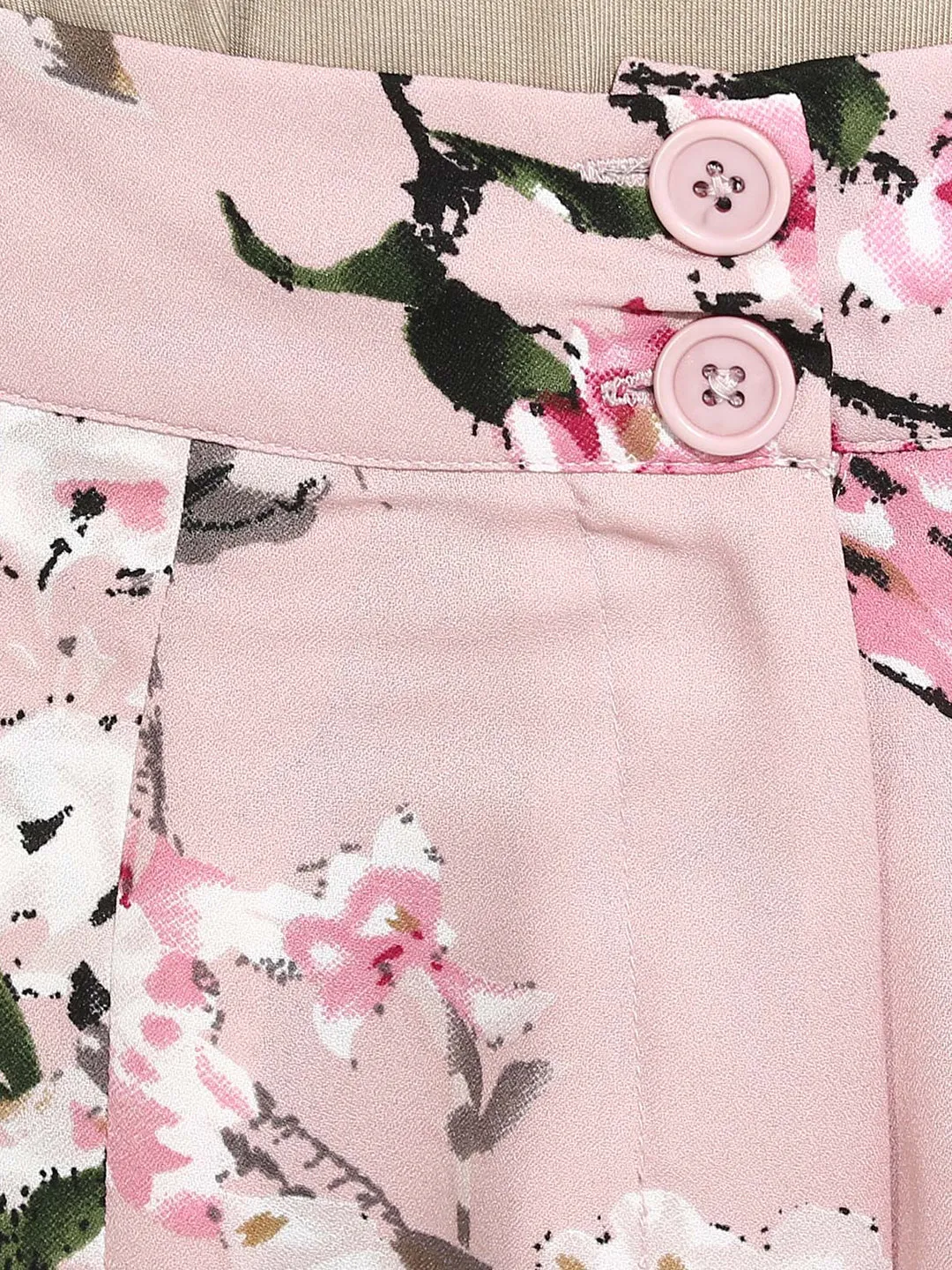 PINK FLORAL CULOTTES