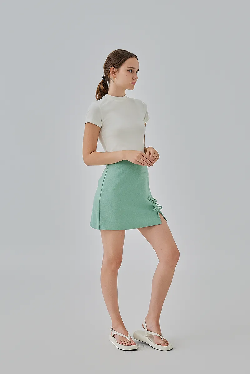 Priscilla Ribbon Mini Skirt