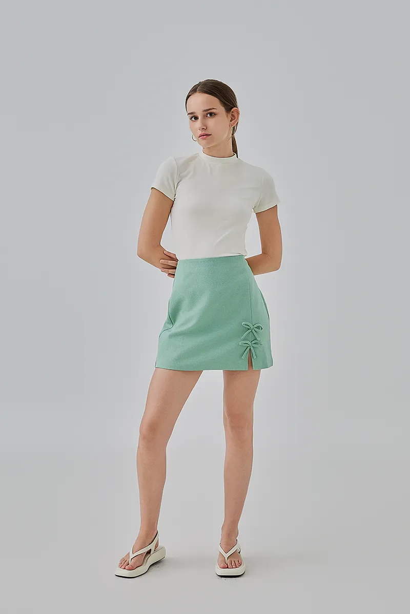 Priscilla Ribbon Mini Skirt