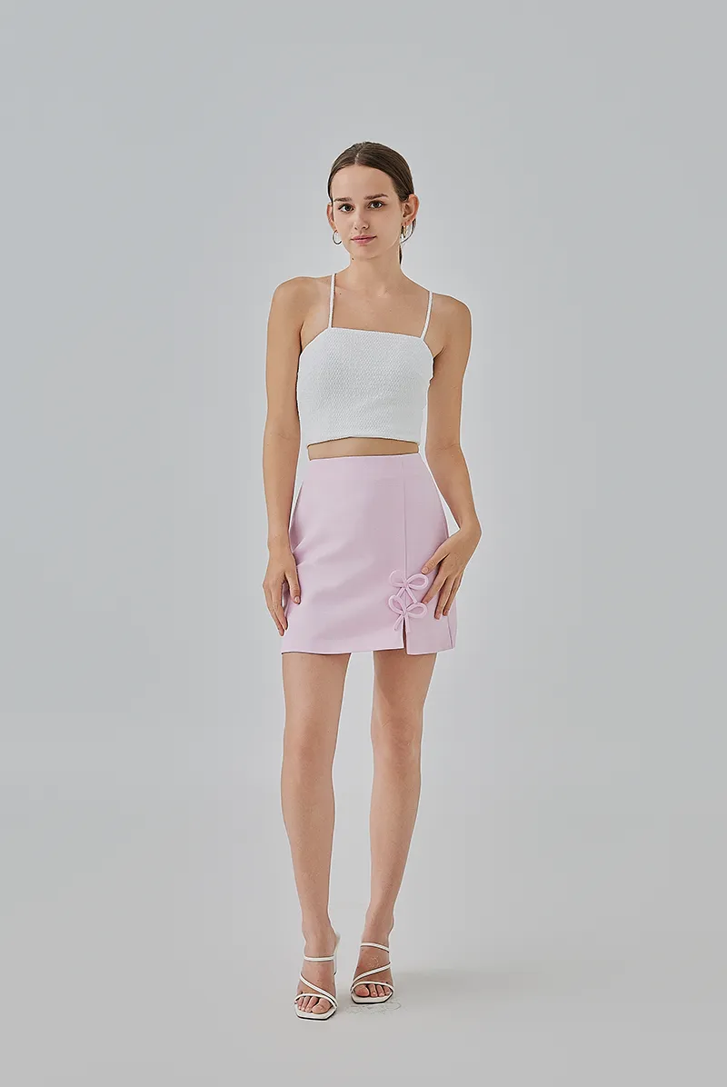 Priscilla Ribbon Mini Skirt