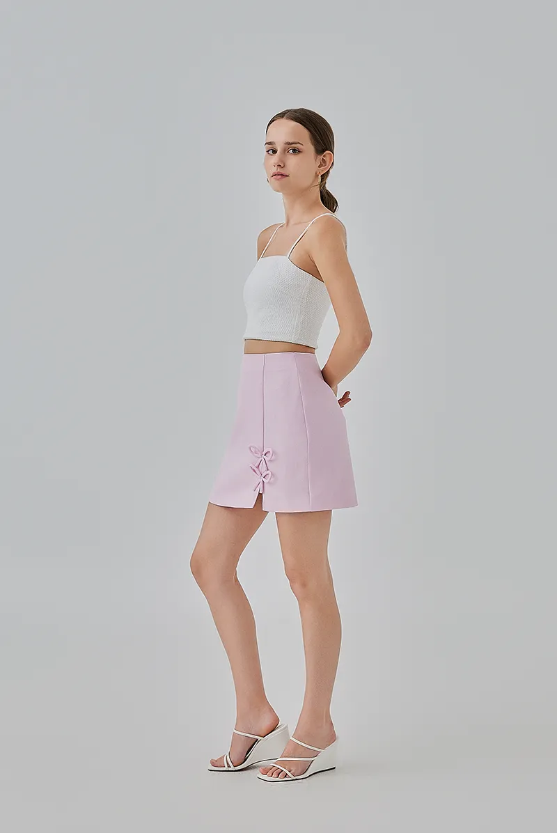 Priscilla Ribbon Mini Skirt