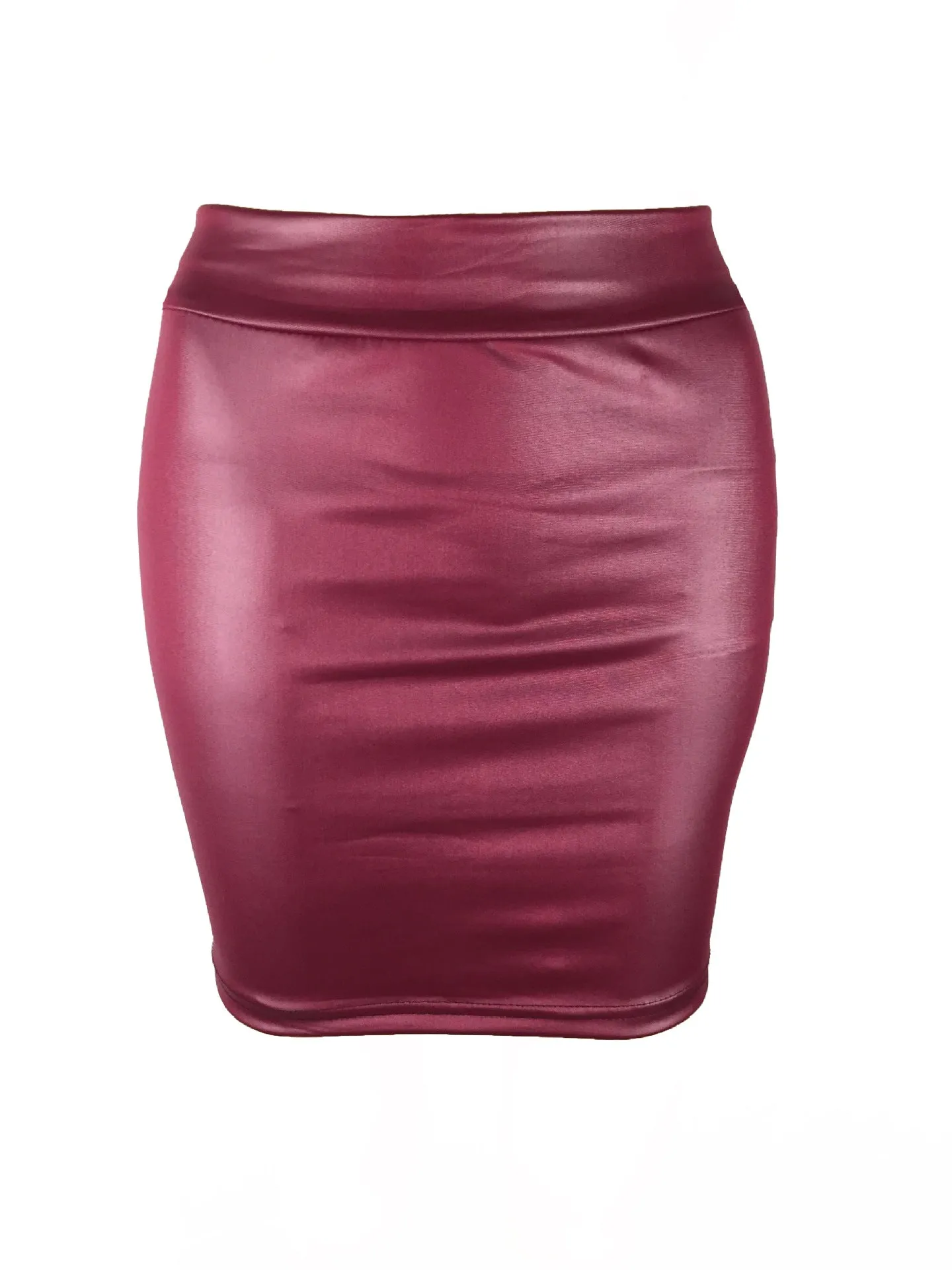 S-XL Korean Women Matt Summer Pencil Skirt