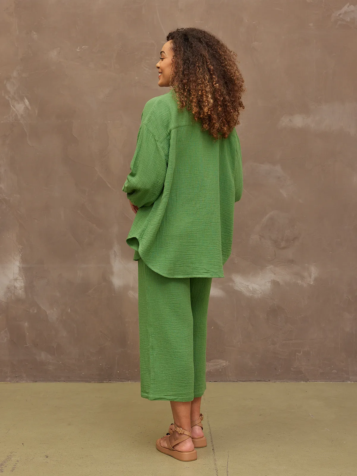 Shirt & Culottes Bundle - Deborah & Maisie - Green
