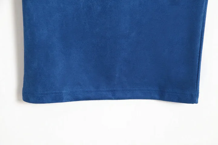 Skirt Solid Colored Splitted High Waist Hip Flattering Slim Look All-Matching Skirt