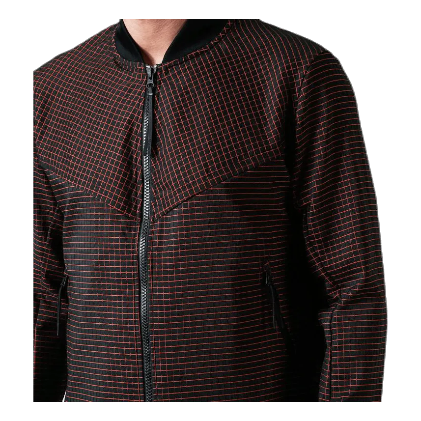 Tech Pack Grid Jacket Orange/Grey