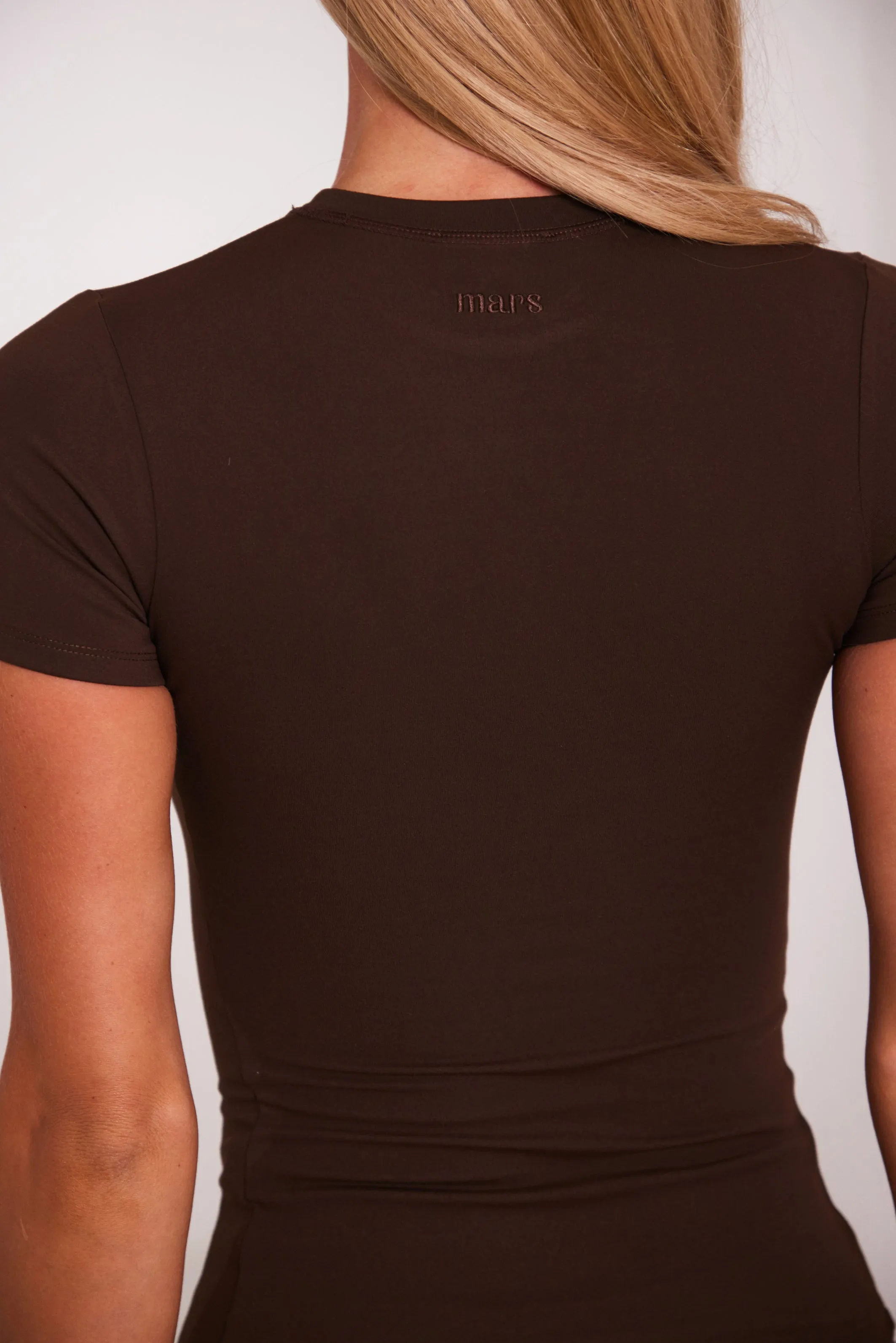 The Sculpt short sleeve tee - Brown