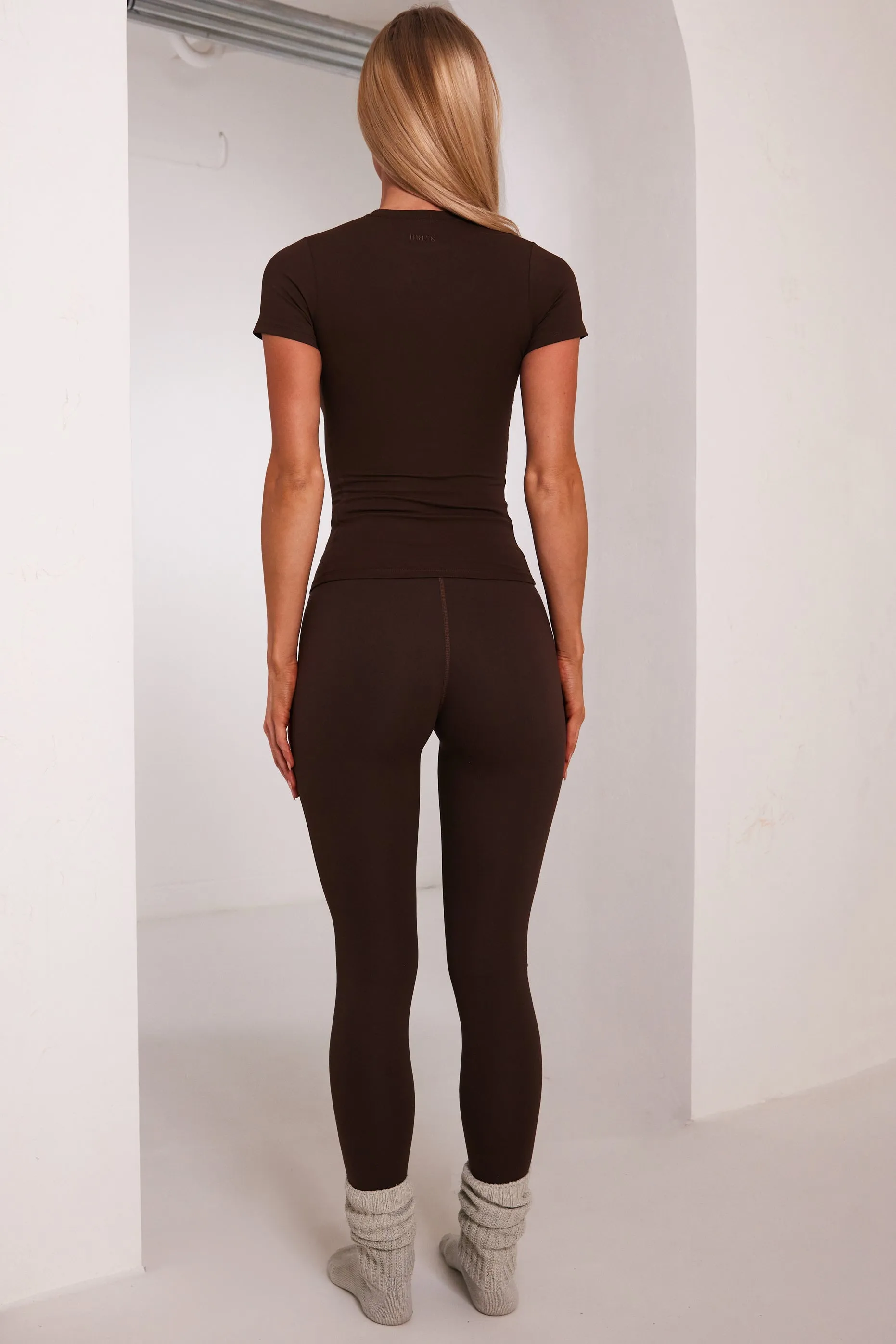 The Sculpt short sleeve tee - Brown