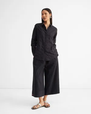 The Waterfall Shirt Set - Black