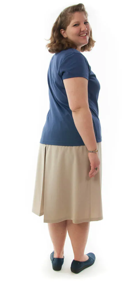 Two Pleater Culotte / Womens Plus Size