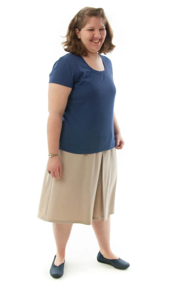 Two Pleater Culotte / Womens Plus Size