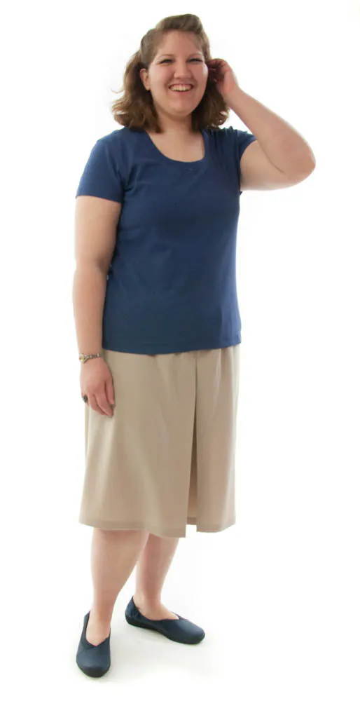 Two Pleater Culotte / Womens Plus Size